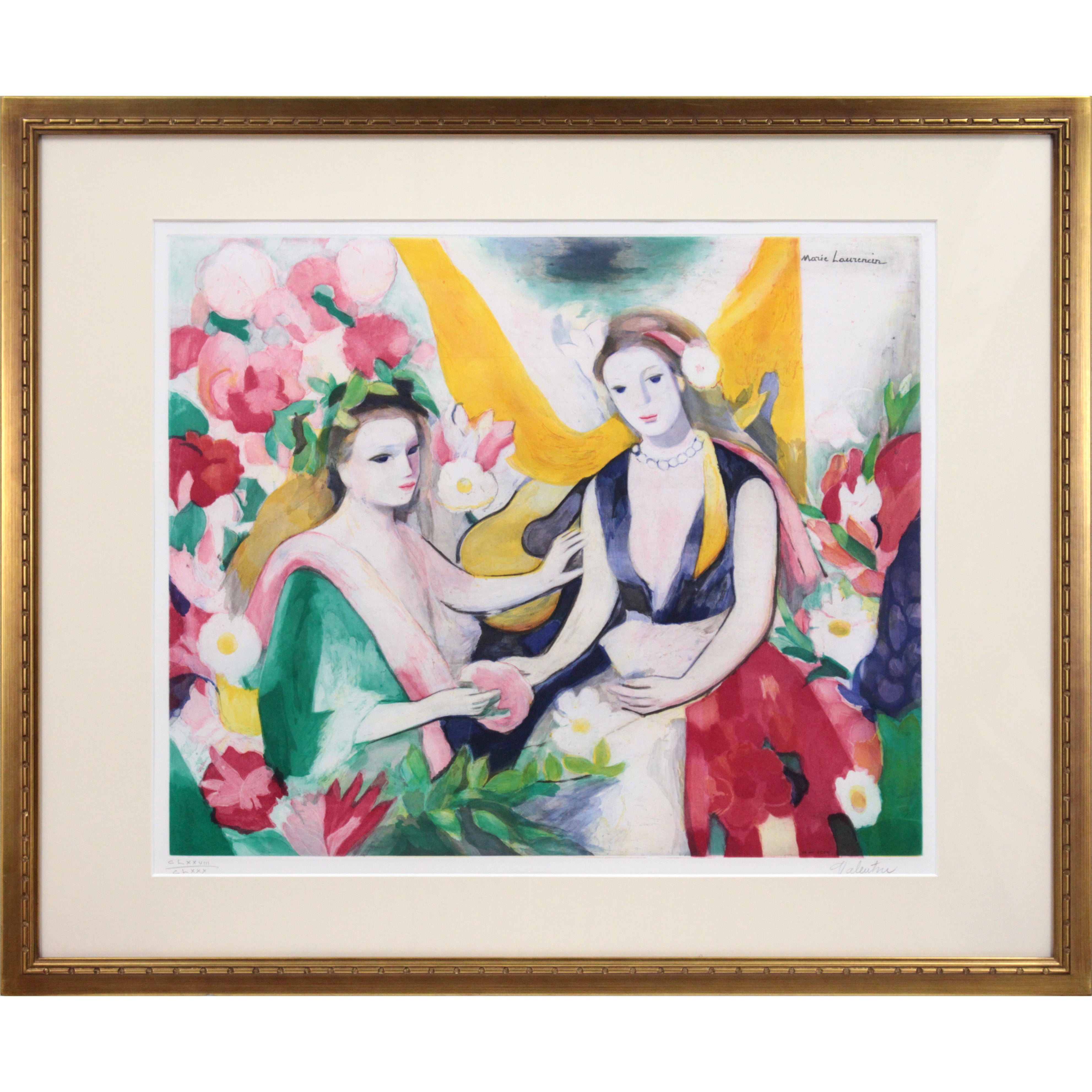 マリー・ローランサン 『二人の女性』 リトグラフ - 北海道画廊