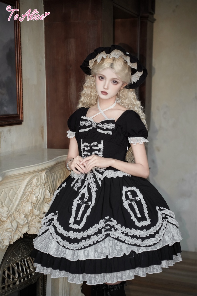 Black Shamrock】F181 Gothic Dollワンピース - To Alice