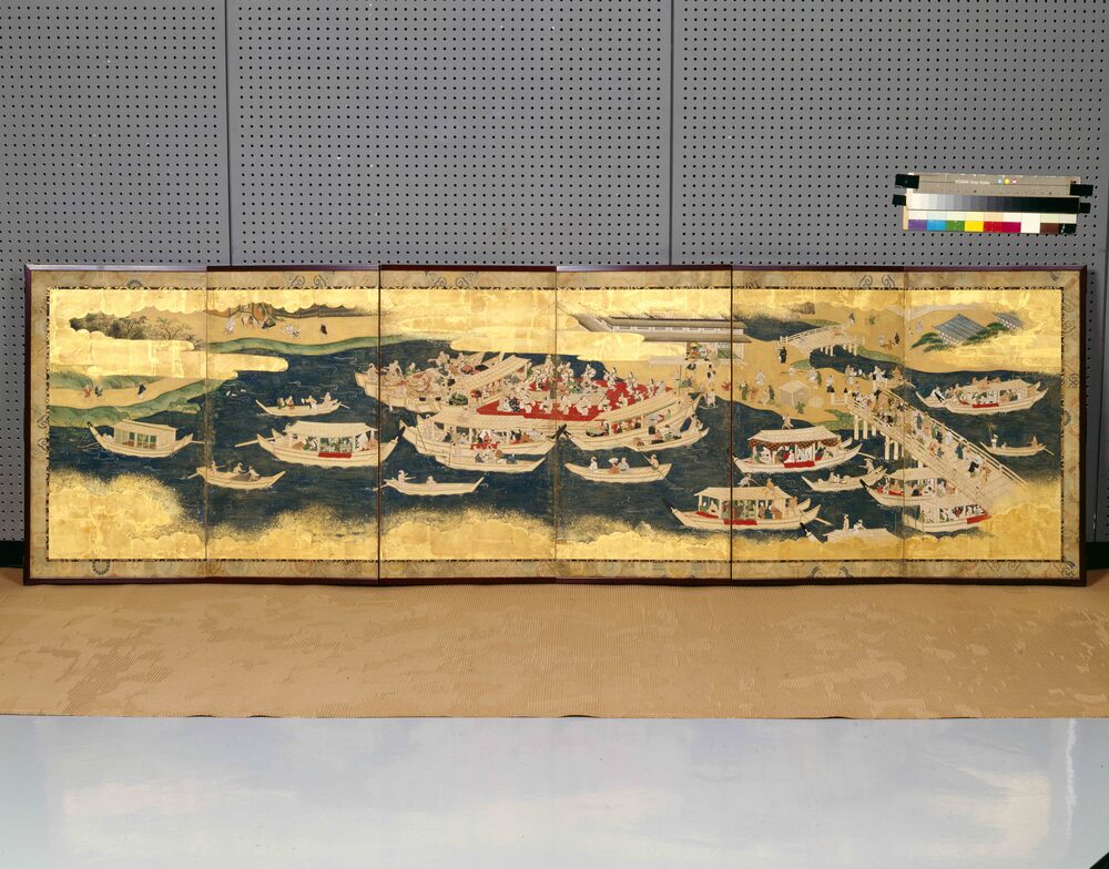 上野花見・両国川遊図屏風 | ToMuCo - Tokyo Museum Collection