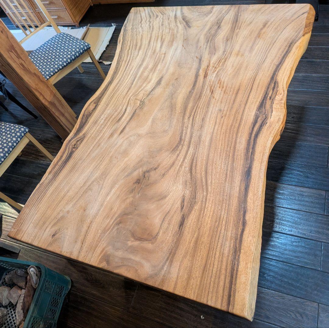 【一枚板】モンキーポッド／ダイニングテーブル KIDOMEIMOKU モンキーポッド一枚板ダイニングテーブル｜180cm(6人掛け