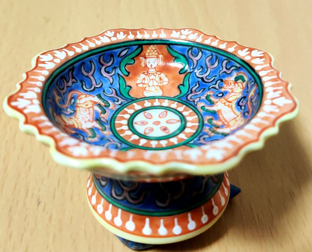 タイ製　ベンジャロン焼き　高杯　特注品一点物 61yn3BCZF9L._AC_UF894,