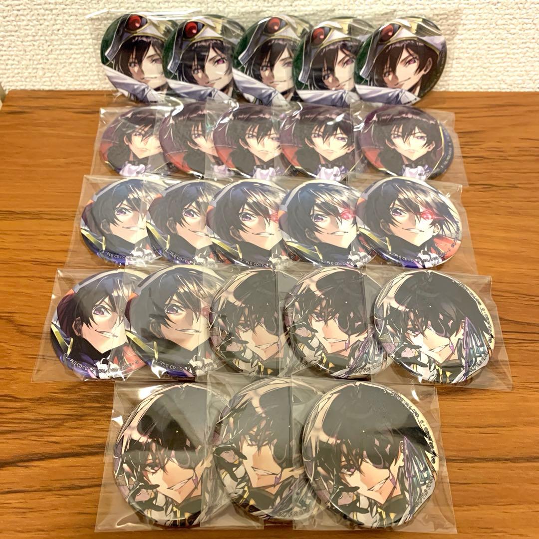 コードギアス ツリービレッジ キャラバッジコレクション　ルルーシュ　23個 コードギアス×ツリービレッジ」ポップアップショップ開催決定！新規