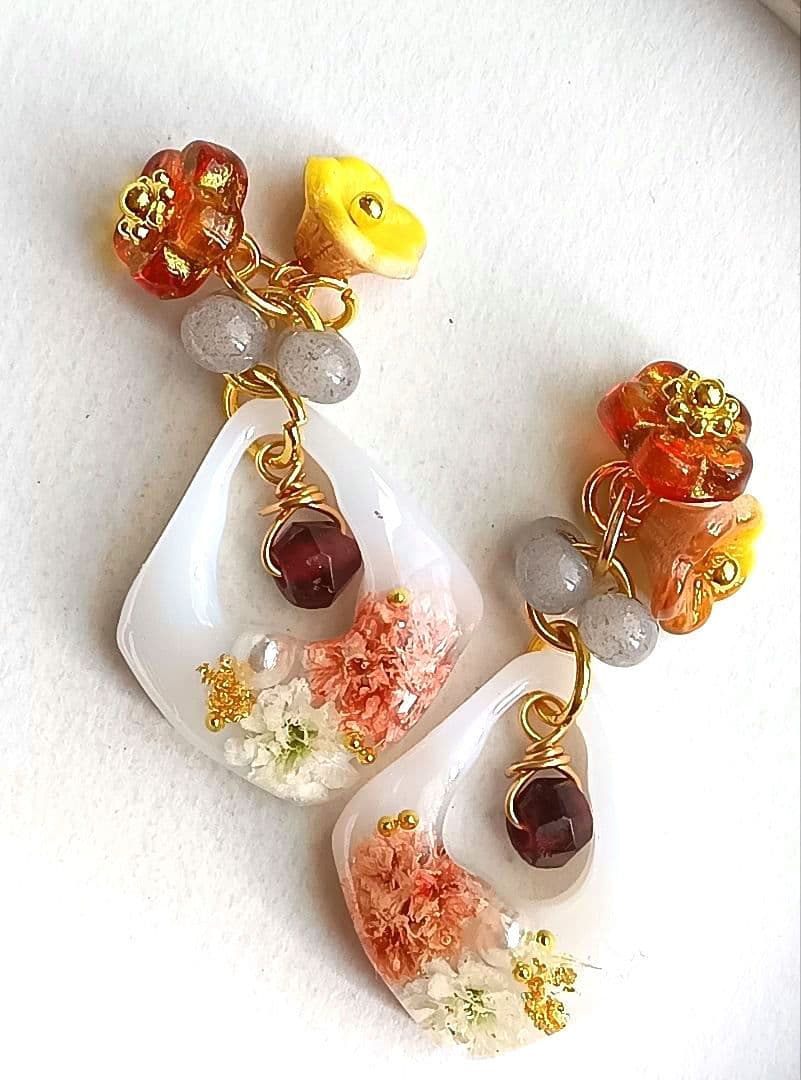 9184 フラワーレジン ガーネット チェコビーズ ハンドメイド パーツ 9184 フラワーレジン ガーネット チェコビーズ ハンドメイド パーツ